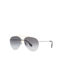 1 qty Lunettes de soleil aviateur à double pont - Dark Grey