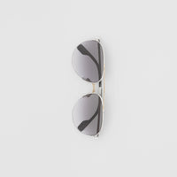 1 qty Lunettes de soleil aviateur à double pont - Dark Grey