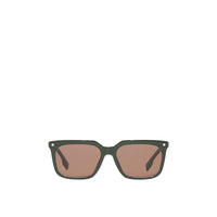 1 qty Lunettes de soleil carrées à rayures - Military Green