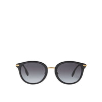 1 qty Lunettes de soleil rondes - Black & Light Gold