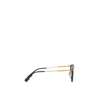 1 qty Lunettes de soleil rondes - Black & Light Gold