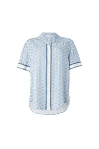 Chemise oversize imprimée monogramme - Panorama Cristalline