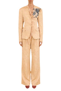 Otto Satin Jacket with Embroidery