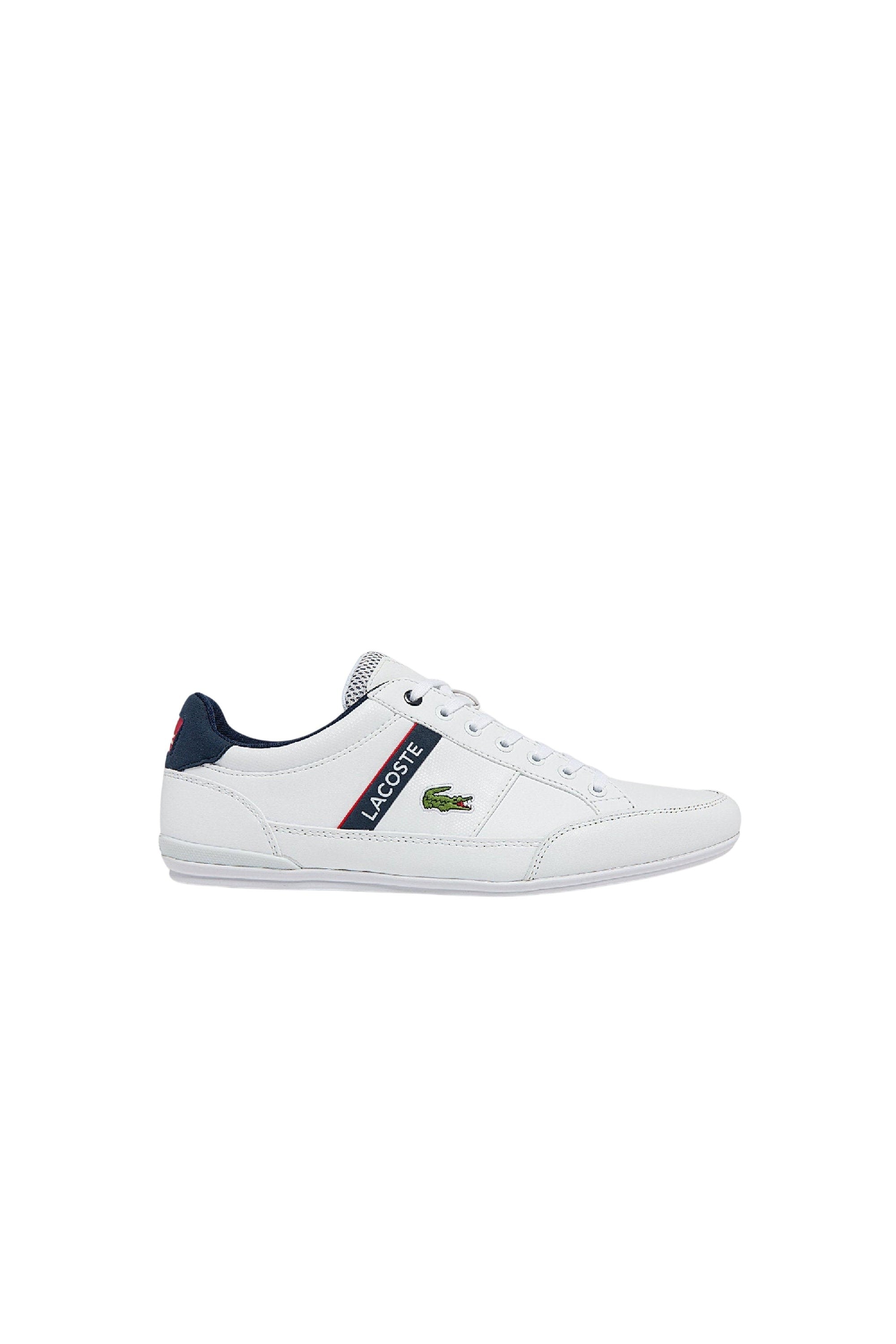 Sneakers basses Chaymon en cuir - White & Navy & Red