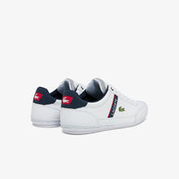 Sneakers basses Chaymon en cuir - White & Navy & Red