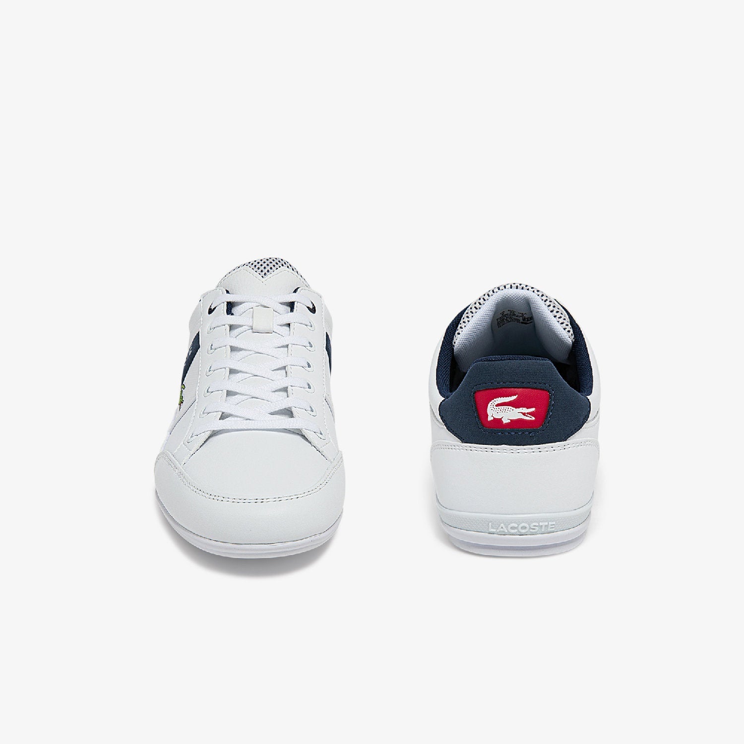 Sneakers basses Chaymon en cuir - White & Navy & Red