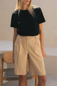 Bermuda taille haute Le Valerio - Beige