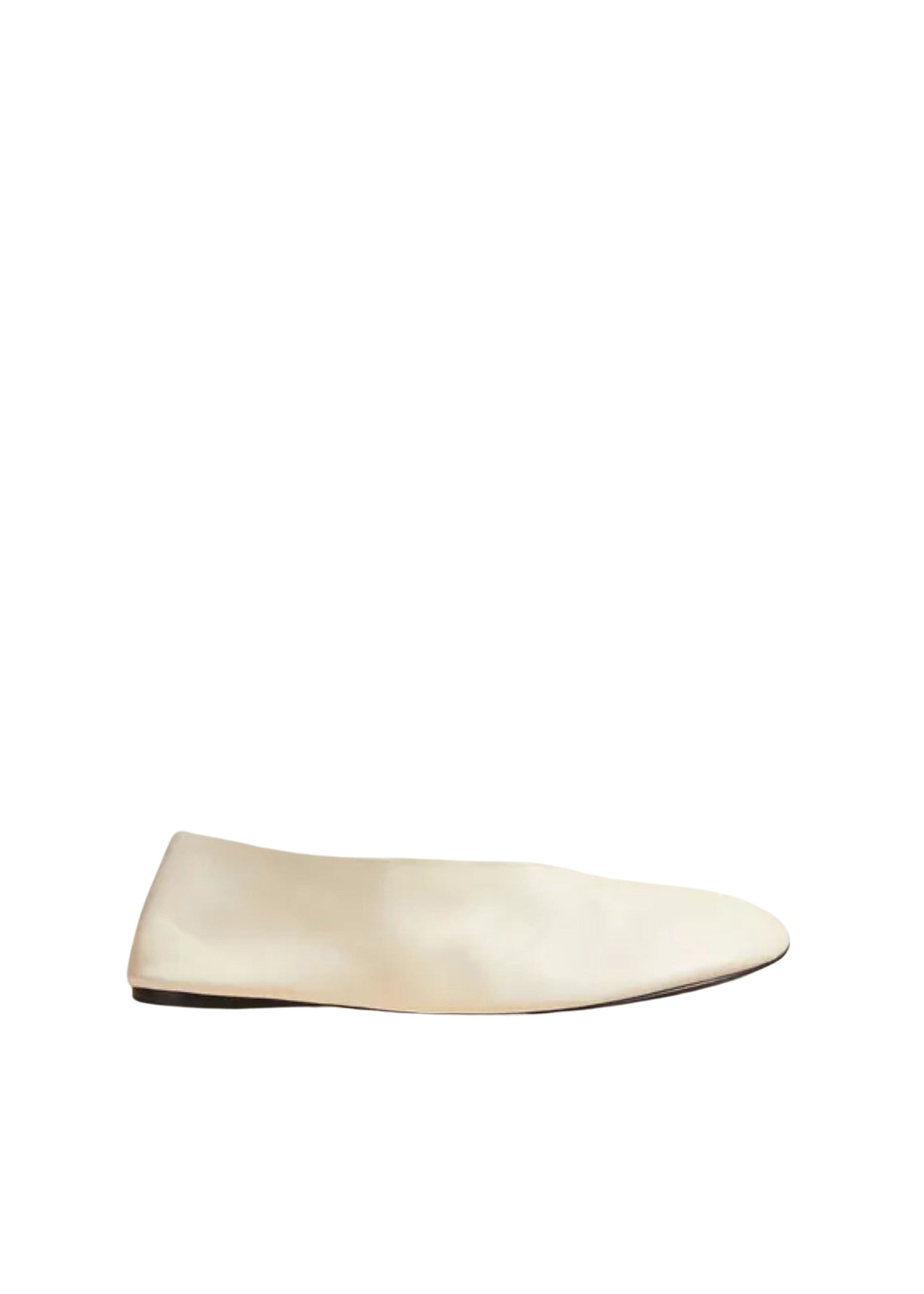 Marcy flat in leather - Cream