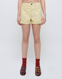 Short Trouser 90's - Washed Buttercream