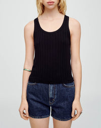 Hanes 60's Tank Top - Black