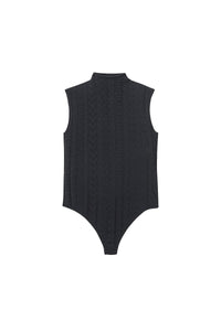Body col roulé Monogram - Black