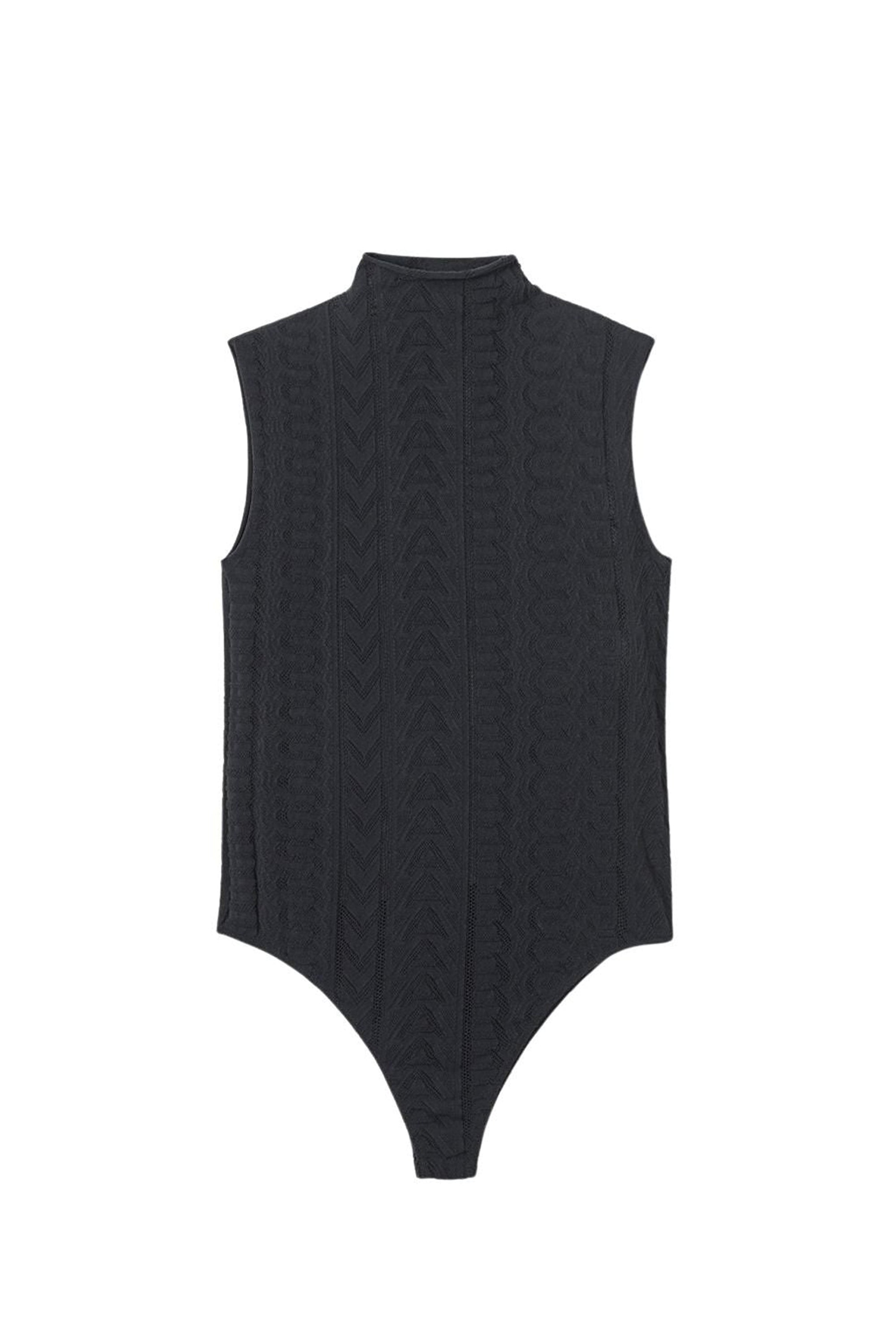 ZHORSLIGNE   Body sans coutures à monogramme - Black