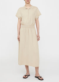 Robe polo midi en laine mélangée - Harvest