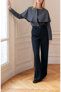 Pantalon taille haute Le Cadou - Noir
