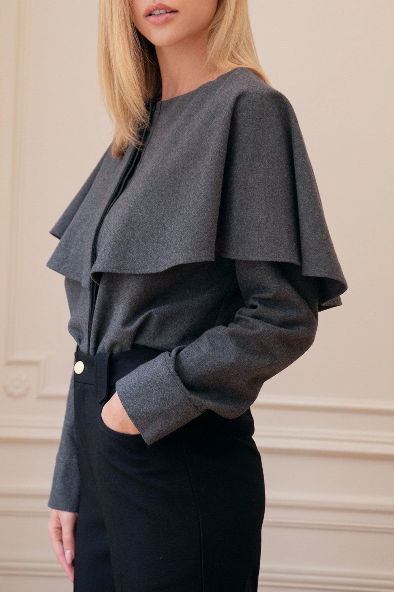 Pantalon taille haute Le Cadou - Noir