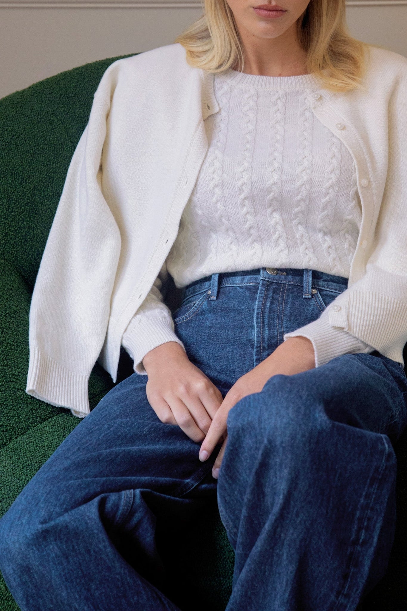 Pull Le Coppola en laine - Ecru