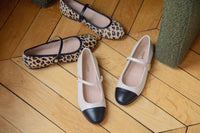 Ballerines Les Georges en cuir - Léopard