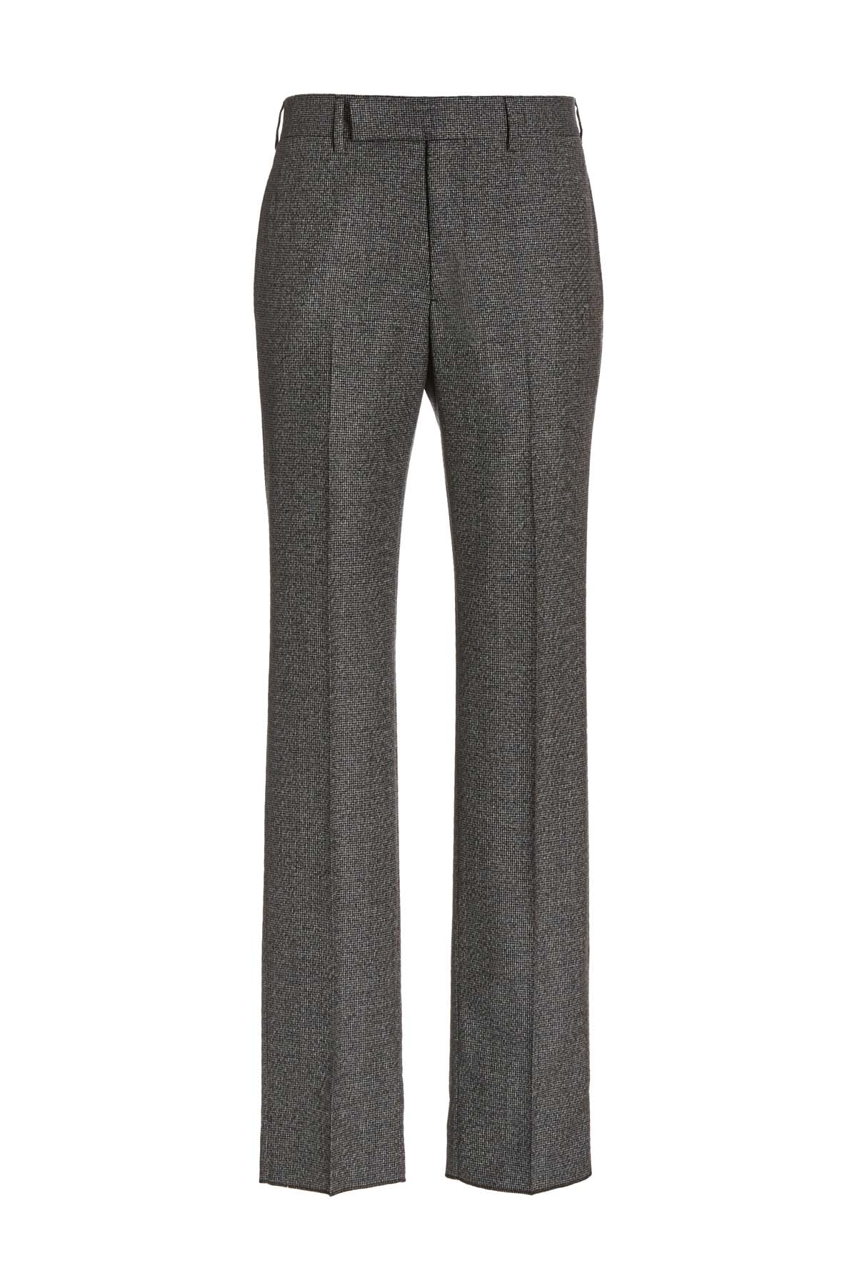 Cream & Gold & Green / Pantalon Ernest en laine - Cream & Gold & Green