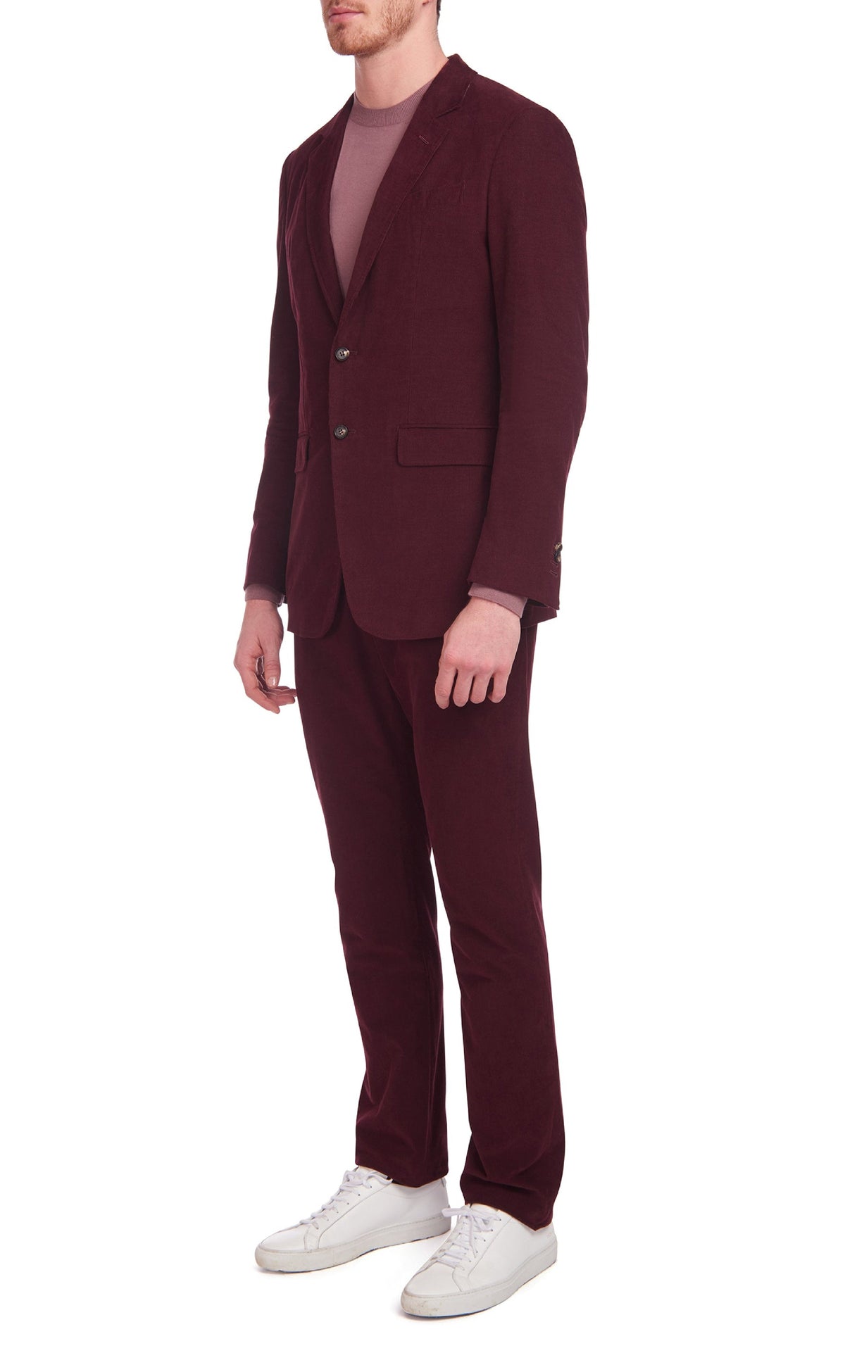 Irving Jacket en prune organic velours côtelé