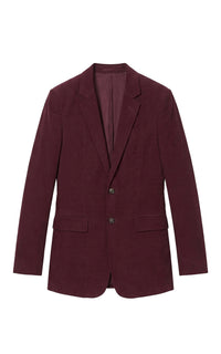 Irving Jacket en prune organic velours côtelé