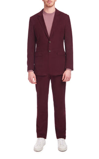 Irving Jacket en prune organic velours côtelé