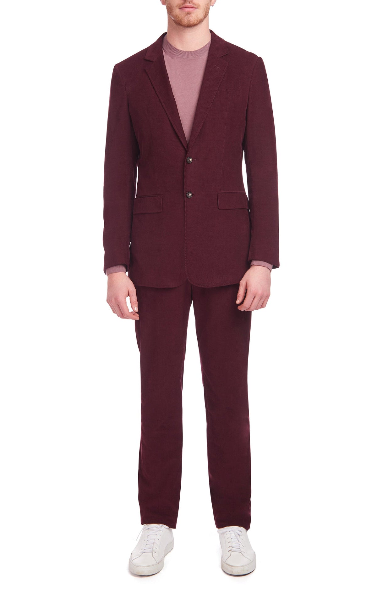Irving Jacket en prune organic velours côtelé