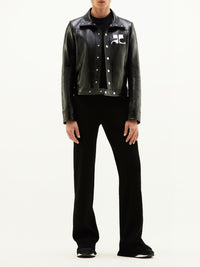 Réédition 5-pocket vinyl trousers - Black