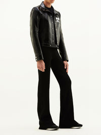 Réédition 5-pocket vinyl trousers - Black