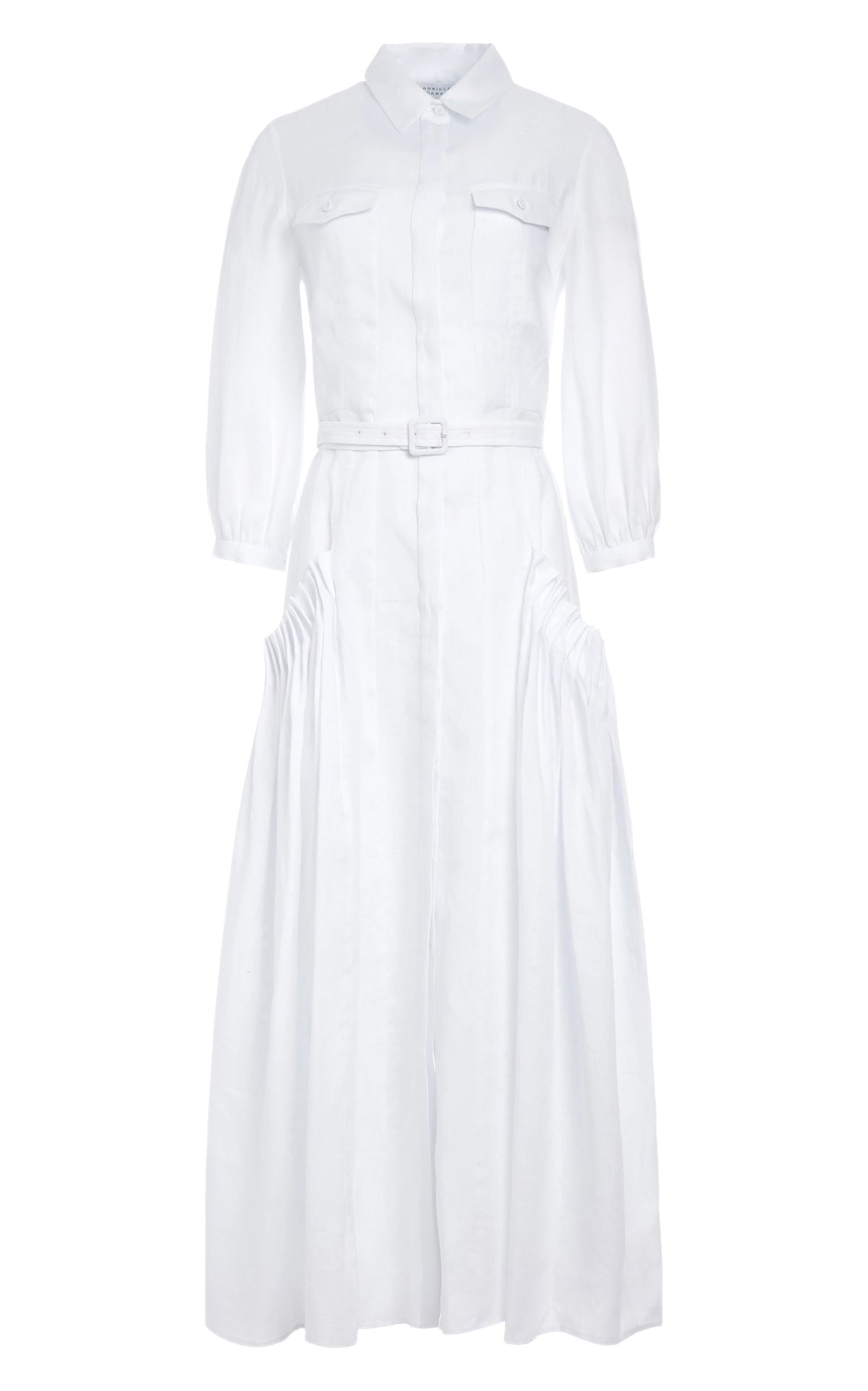 White / Robe Woodward en lin - White