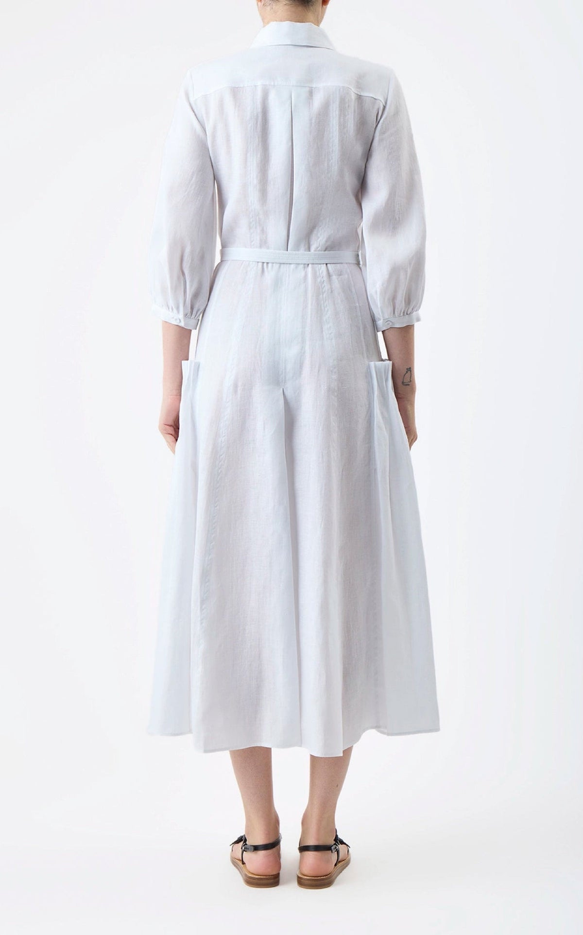 White / Robe Woodward en lin - White