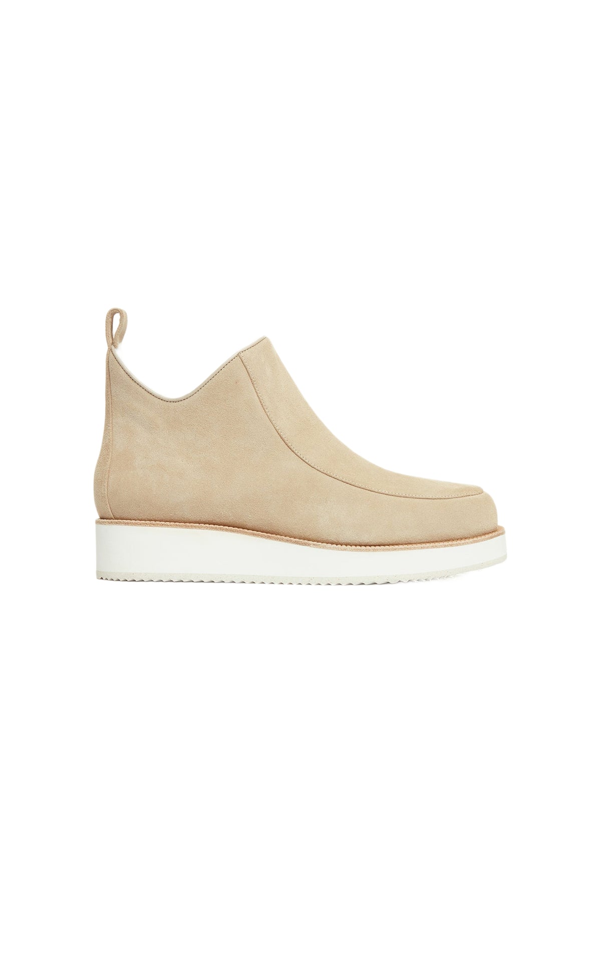 Beige / Bottines Harry 50 en cuir - Beige