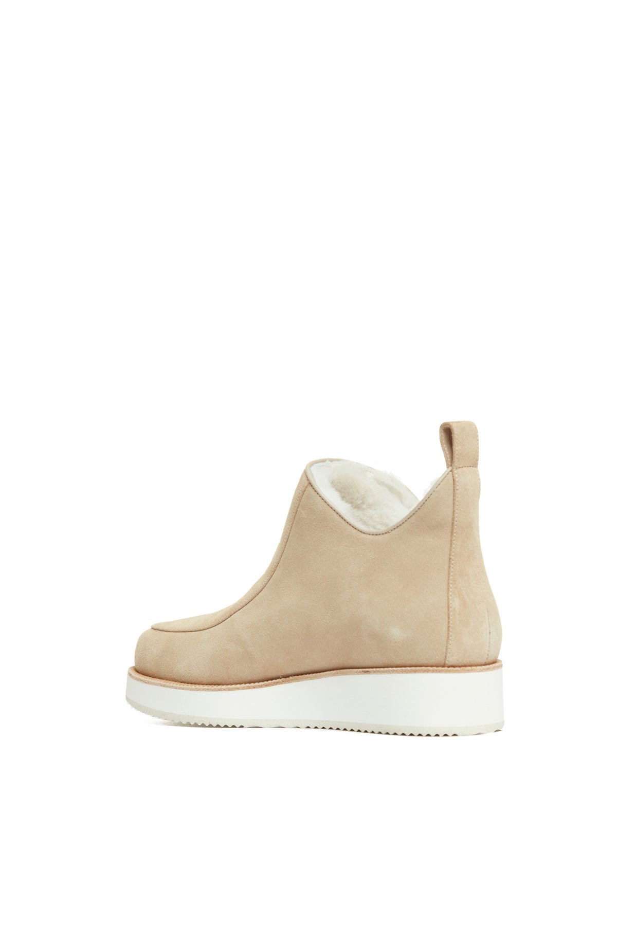 Beige / Bottines Harry 50 en cuir - Beige