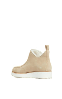 Beige / Bottines Harry 50 en cuir - Beige