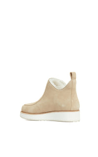 Harry Boot W/ Shearling L en beige daim