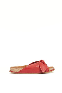 Virgil Slide en rouille lamb cuir