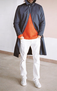 Fluorescent Orange / Pull Lawrence en cachemire - Fluorescent Orange