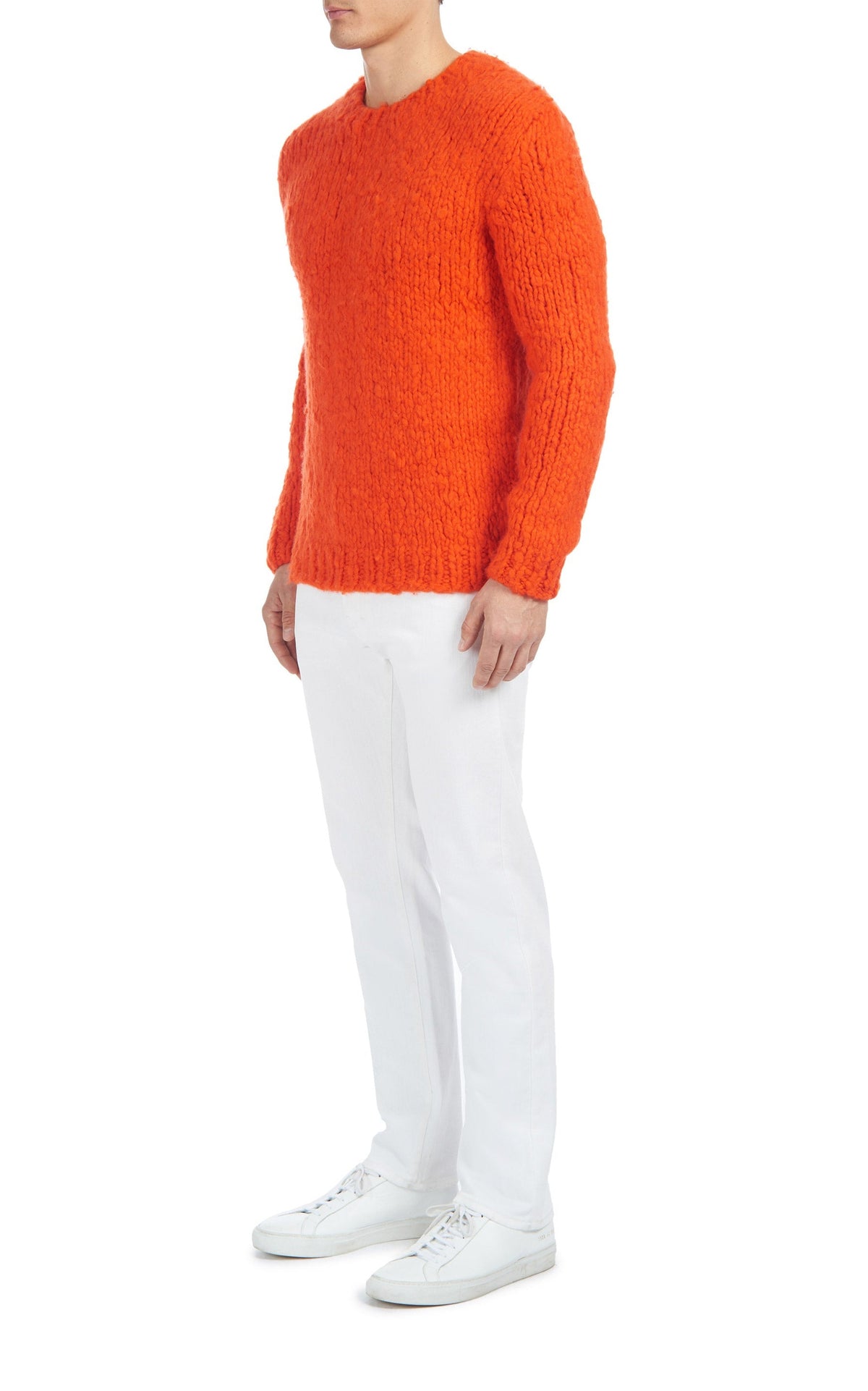 Fluorescent Orange / Pull Lawrence en cachemire - Fluorescent Orange