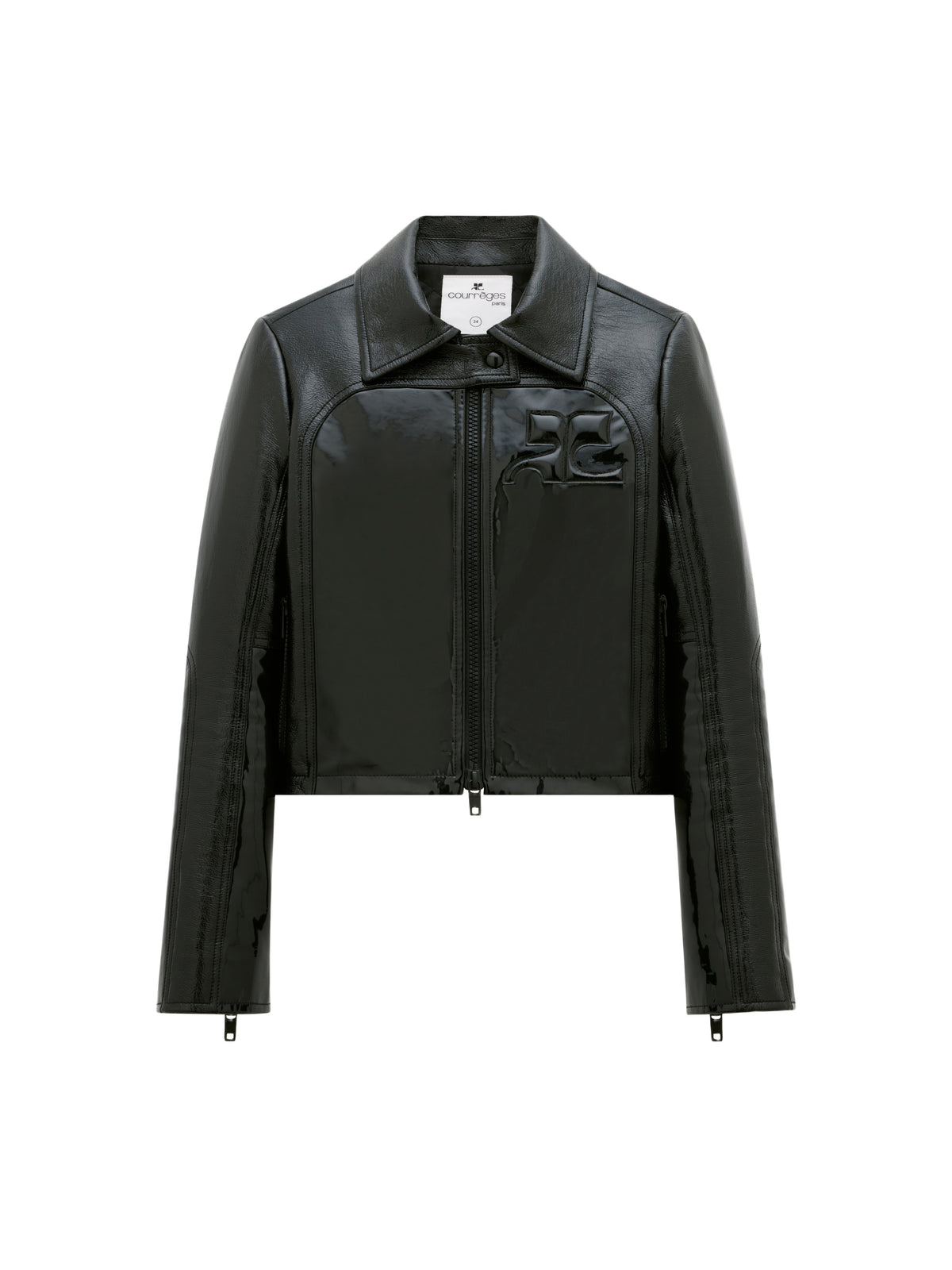 PRIX MARQUE : 250 / BLOUSON GÉOMÉTRIE DOUBLE VINYLE