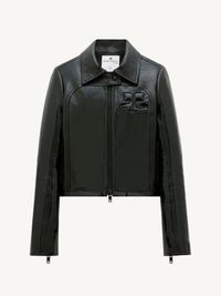 BLOUSON GÉOMÉTRIE DOUBLE VINYLE