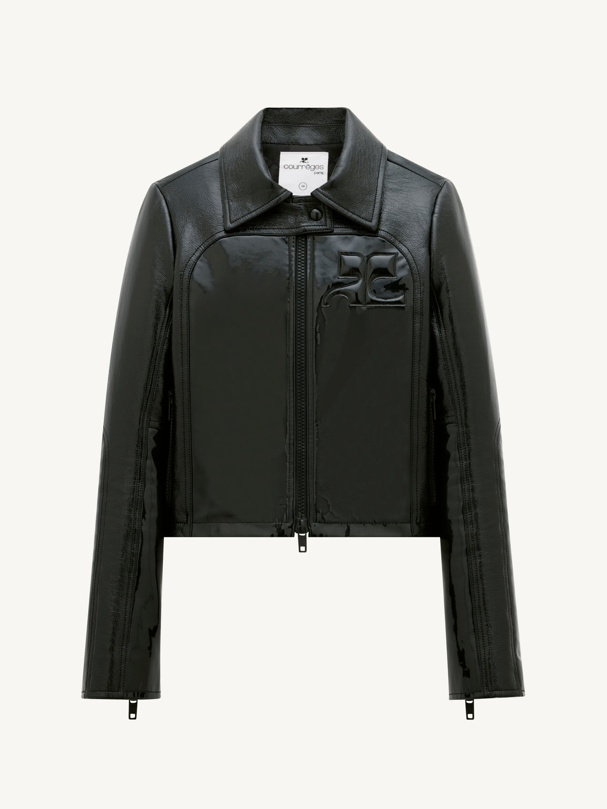 BLOUSON GÉOMÉTRIE DOUBLE VINYLE