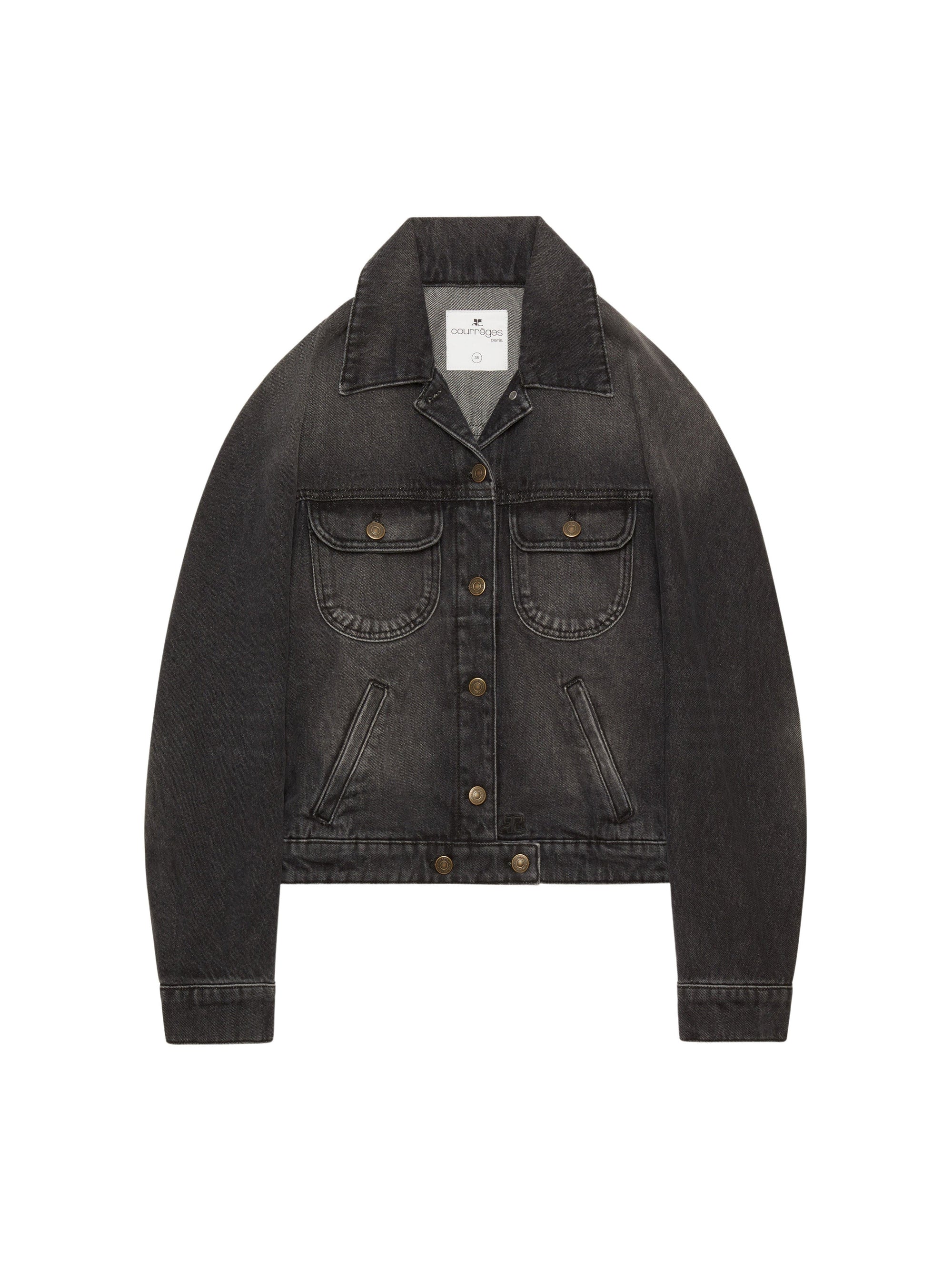 CIRCLE BLACK DENIM JACKET