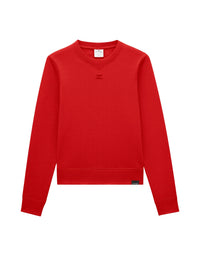Sweatshirt hirondelle molleton - Orange Fluo Bleach
