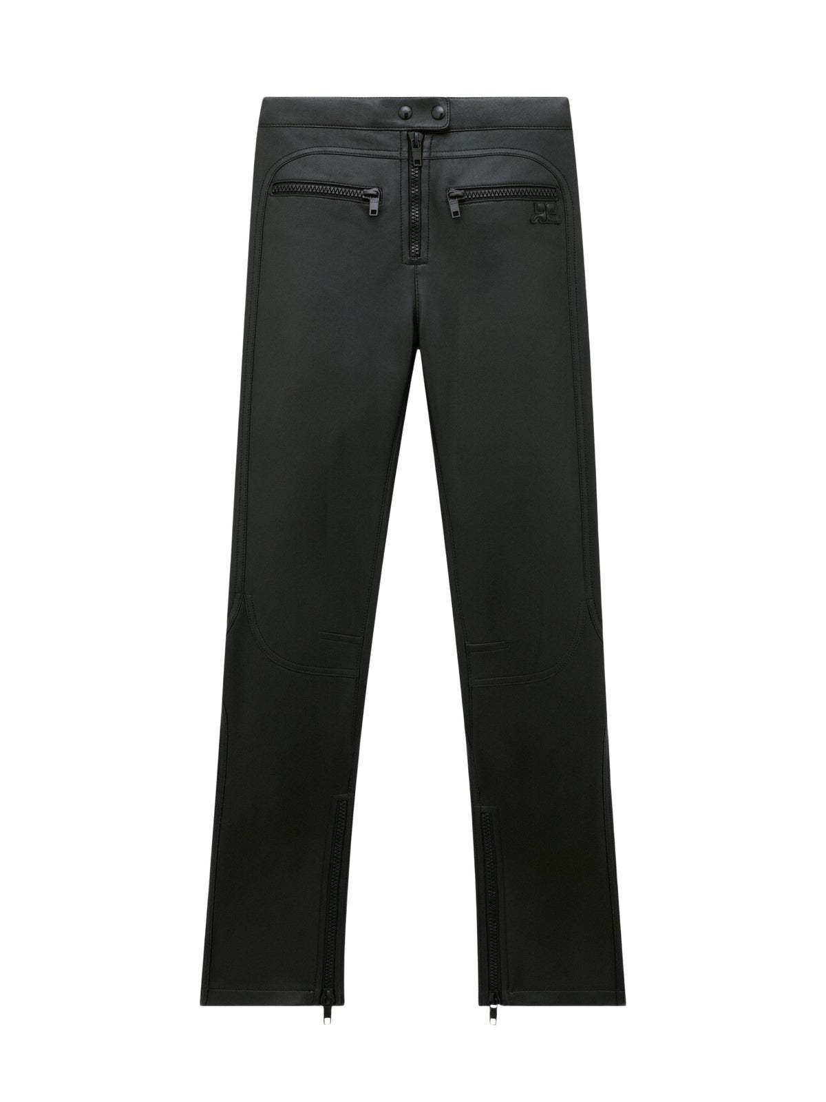 Pantalon Biker vintage en cuir - Black