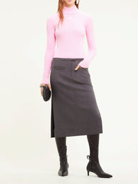 Pull col montant Réédition - Rose