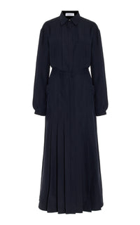 Moray Dress en ivoire double georgette