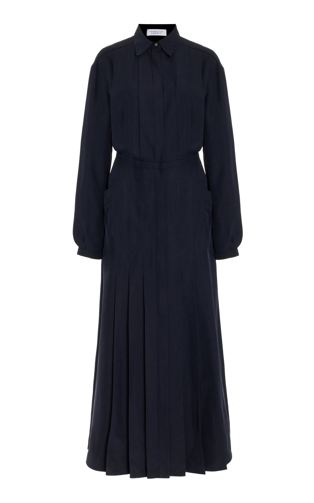Moray Dress en ivoire double georgette