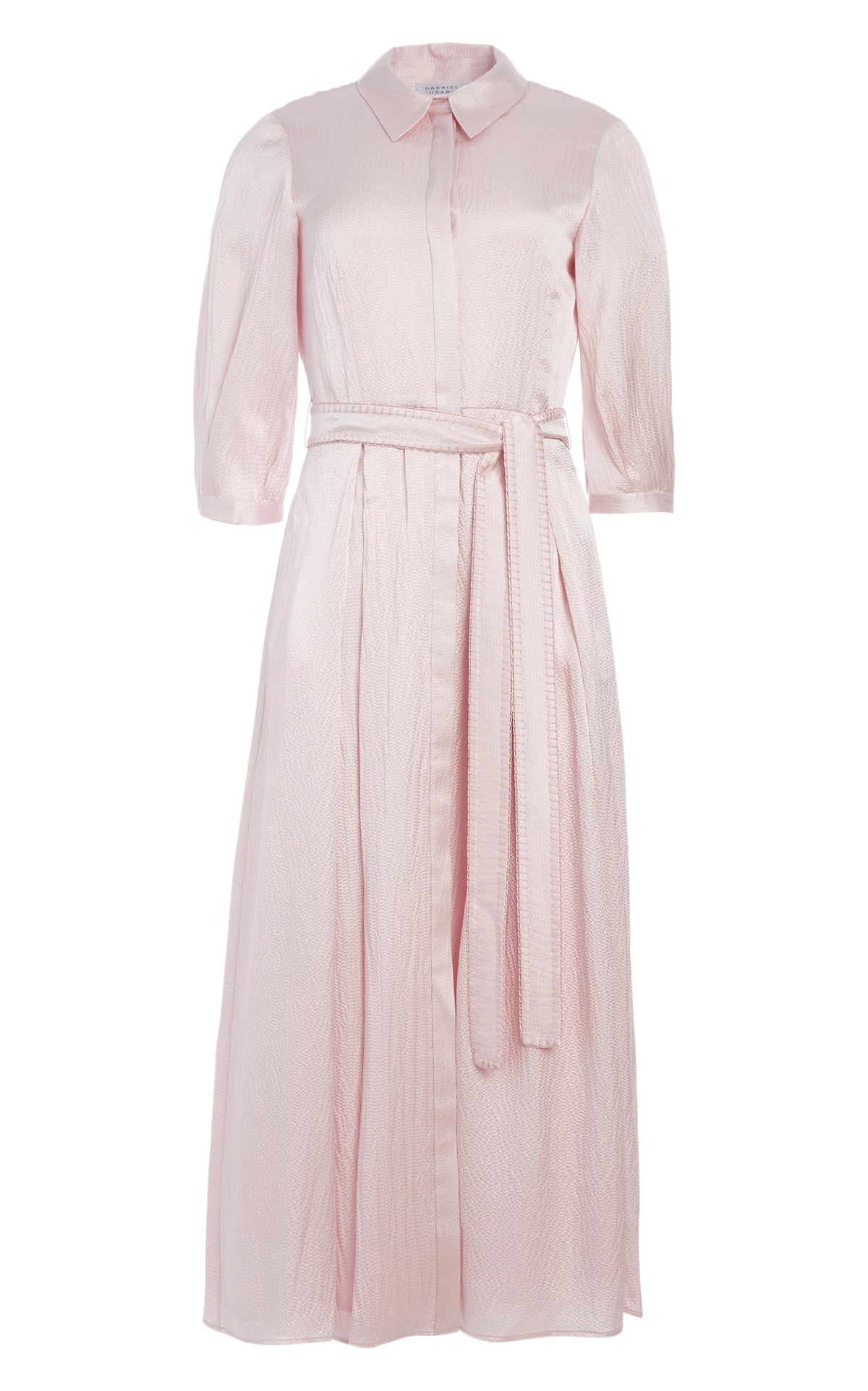 Blush / Robe-chemise Andy en soie - Blush