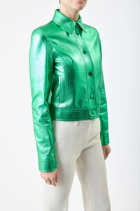 Variseite Green / Veste Thereza en cuir - Variseite Green