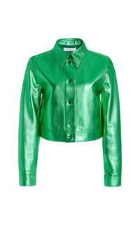 Variseite Green / Veste Thereza en cuir - Variseite Green