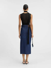 Jupe De-Nîmes Obra en denim - Navy Brown